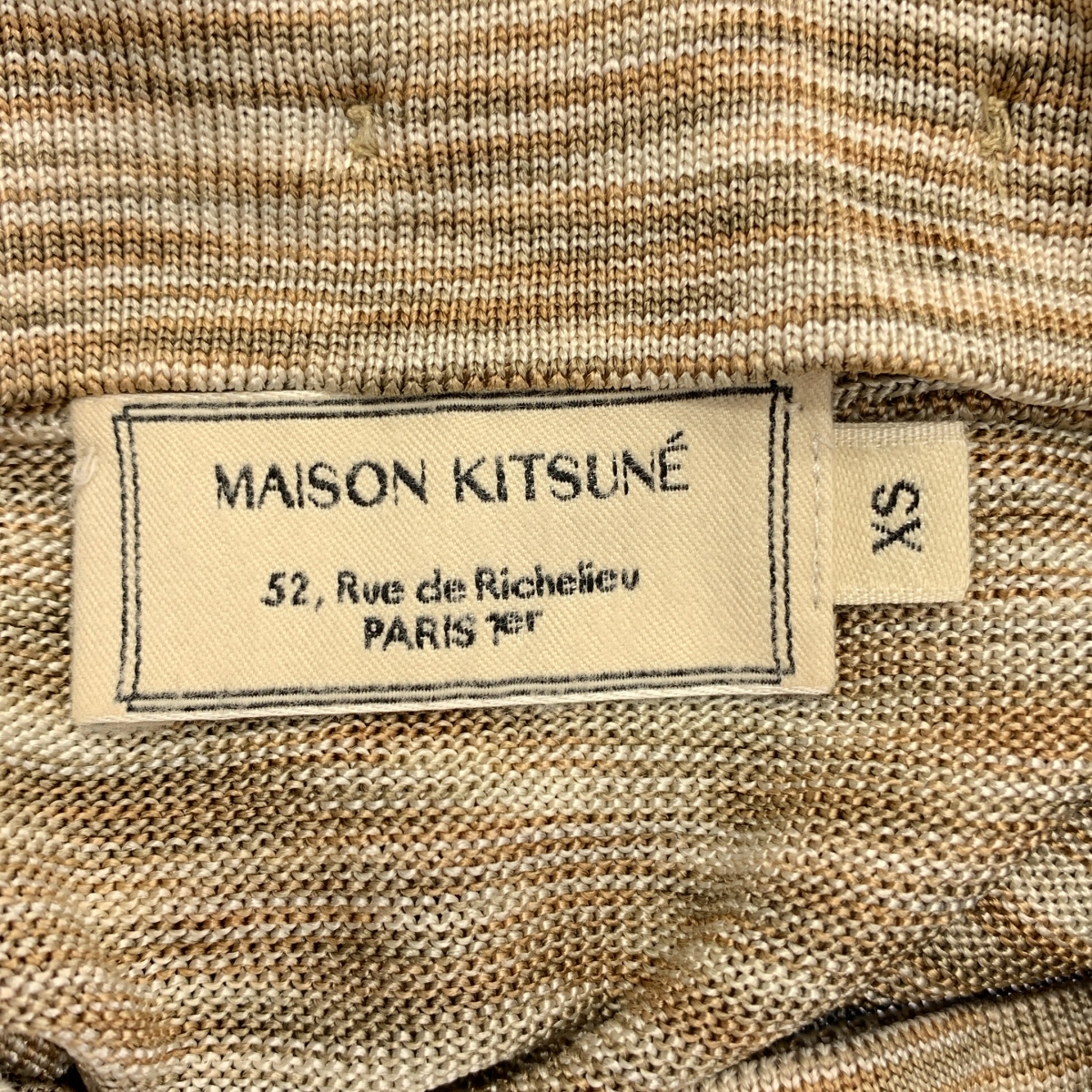 MAISON KITSUNE / メゾンキツネ フーディー サマーニット
