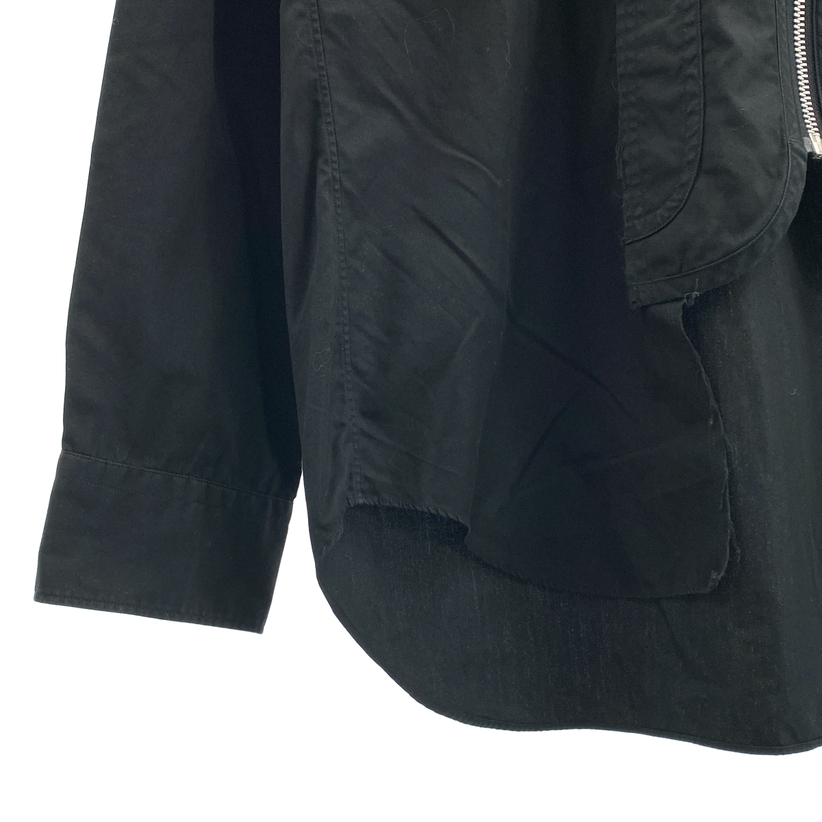 COMME des GARCONS HOMME PLUS / コムデギャルソンオムプリュス コットン Vネック ジップドッキングシャツ