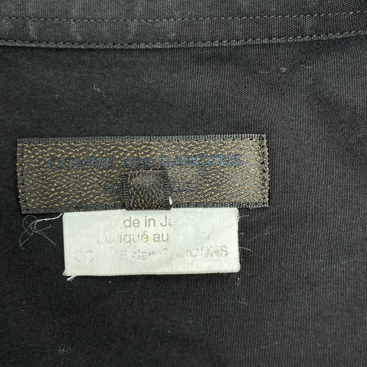 COMME des GARCONS HOMME PLUS / コムデギャルソンオムプリュス コットン Vネック ジップドッキングシャツ