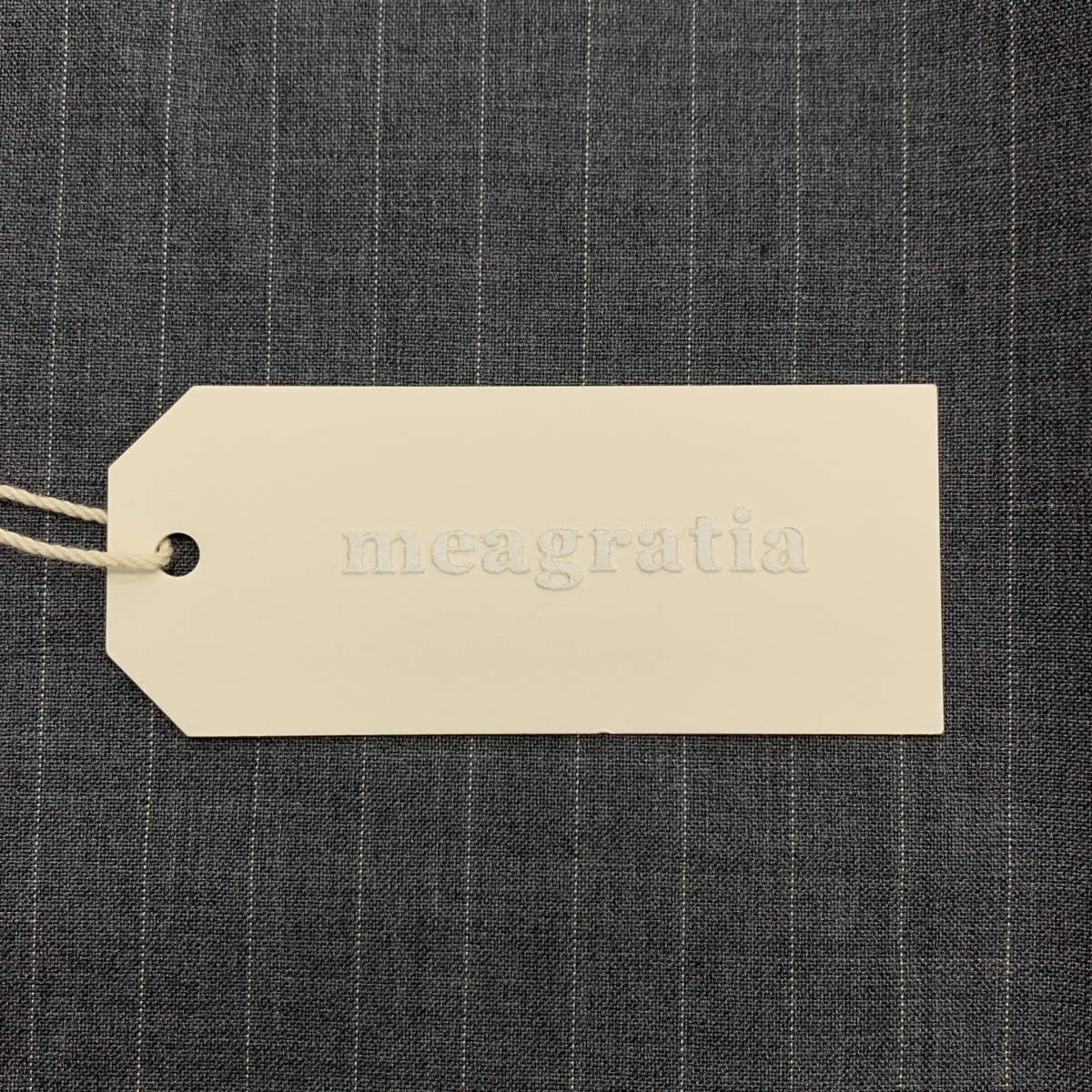 meagratia / メアグラーティア side open slacks  ストライプ ストレート パンツ