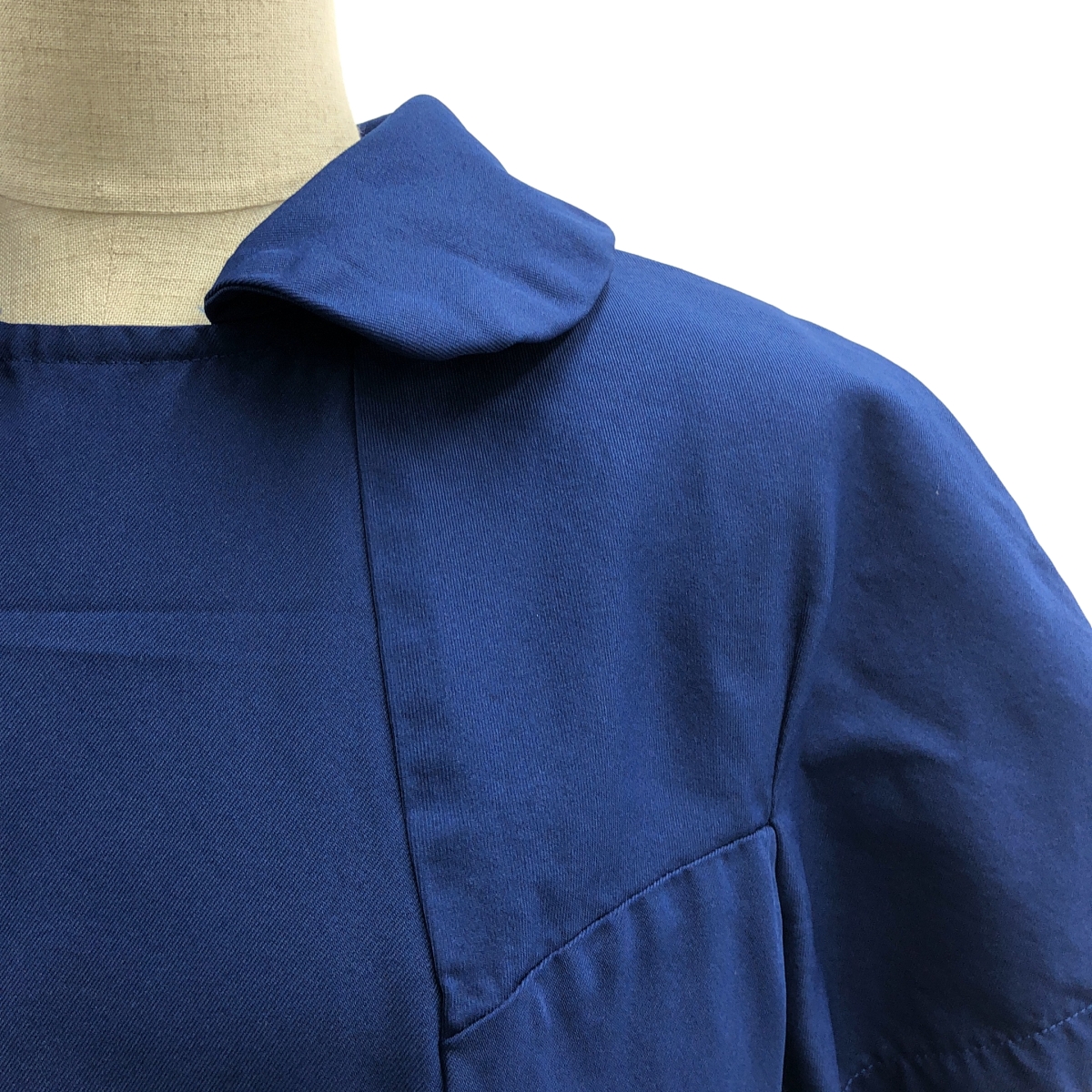 COMME des GARCONS / コムデギャルソン ポリエステル 製品加工 丸襟 サイドポケット バックスリット ワンピース