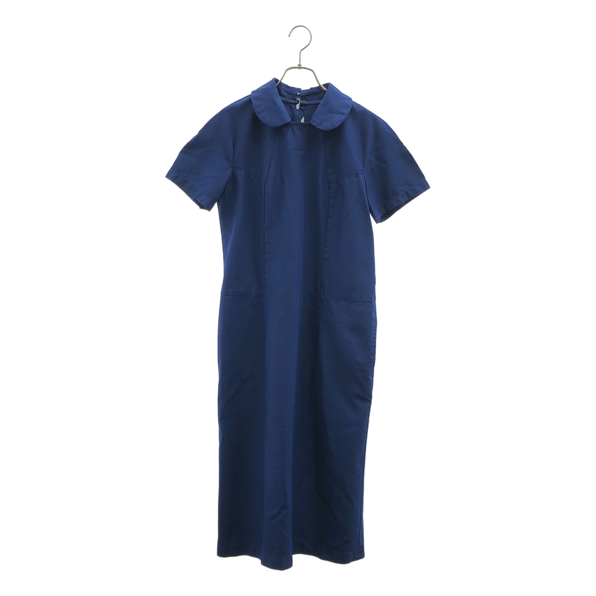 COMME des GARCONS / コムデギャルソン ポリエステル 製品加工 丸襟 サイドポケット バックスリット ワンピース
