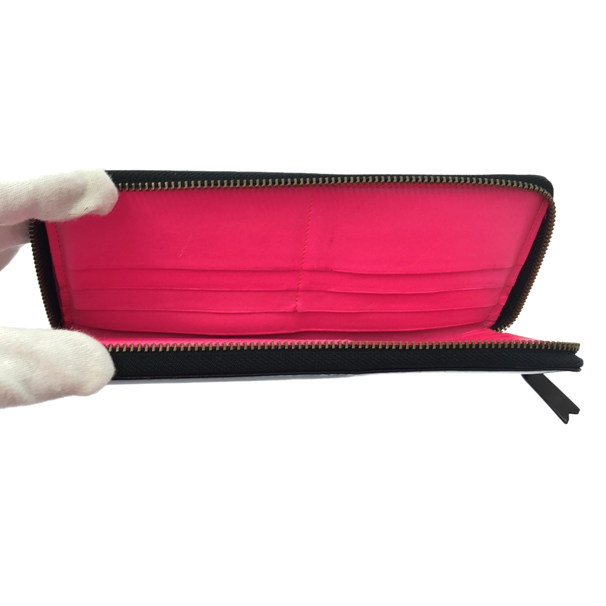 COMME des GARCONS / コムデギャルソン パテントレザー ジップ ロングウォレット 財布