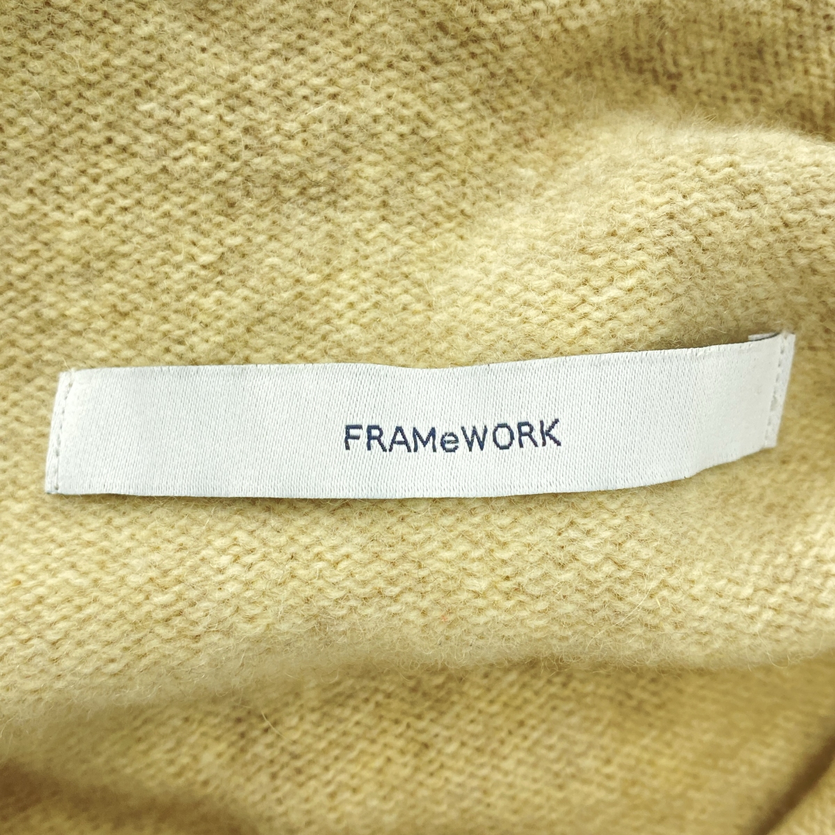 Framework / フレームワーク カシミヤブレンド 圧縮ウールフードプルオーバーニット