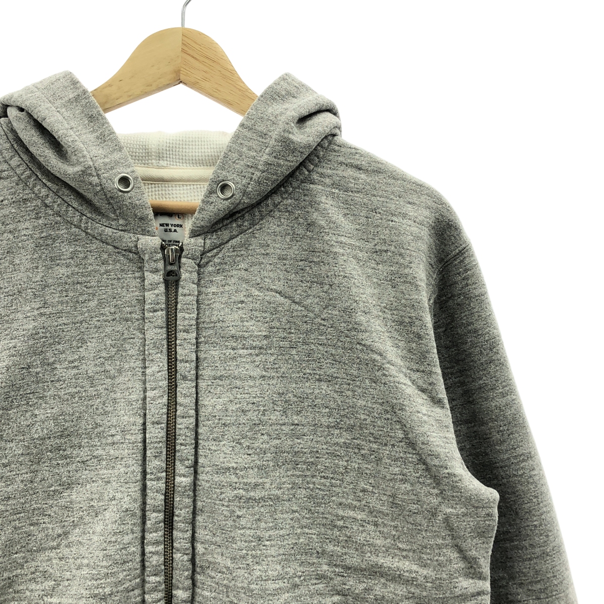 その他 霜降り ジップ スウェット フーディ / サーマル総裏地