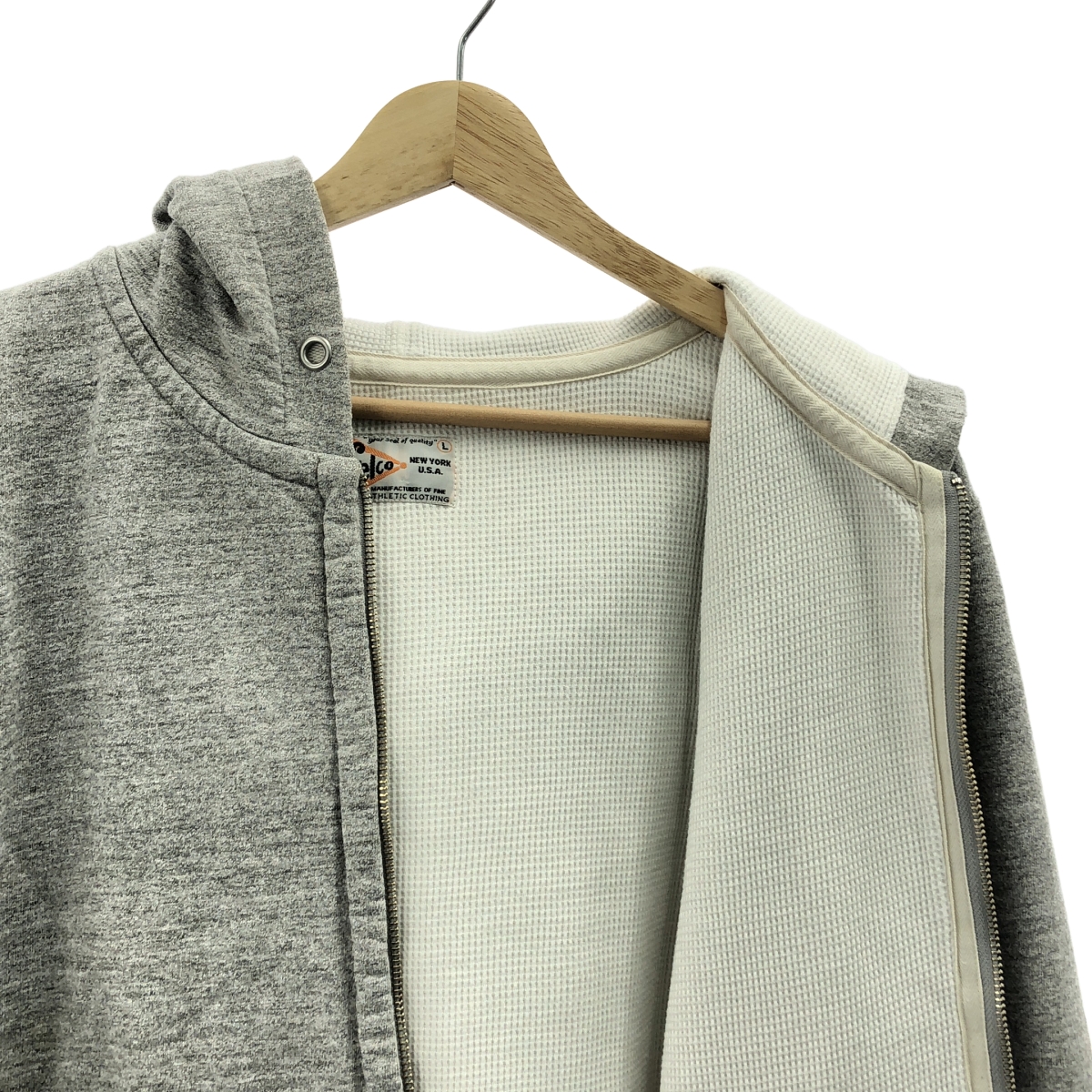 その他 霜降り ジップ スウェット フーディ / サーマル総裏地