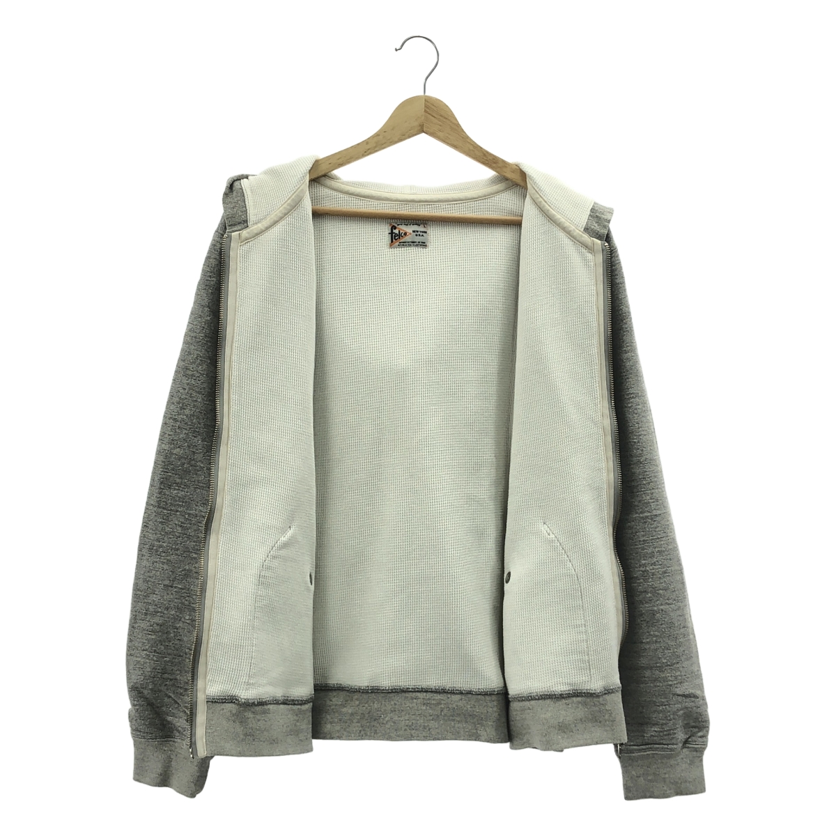 その他 霜降り ジップ スウェット フーディ / サーマル総裏地