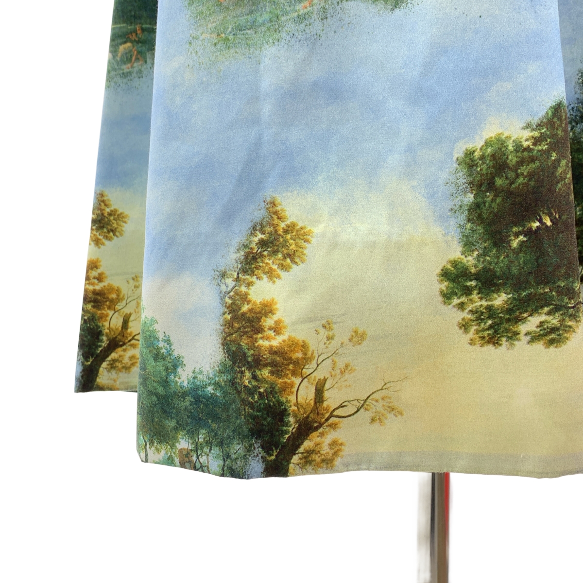 COMME des GARCONS / コムデギャルソン プリント加工 風景 Vネック ワンピース