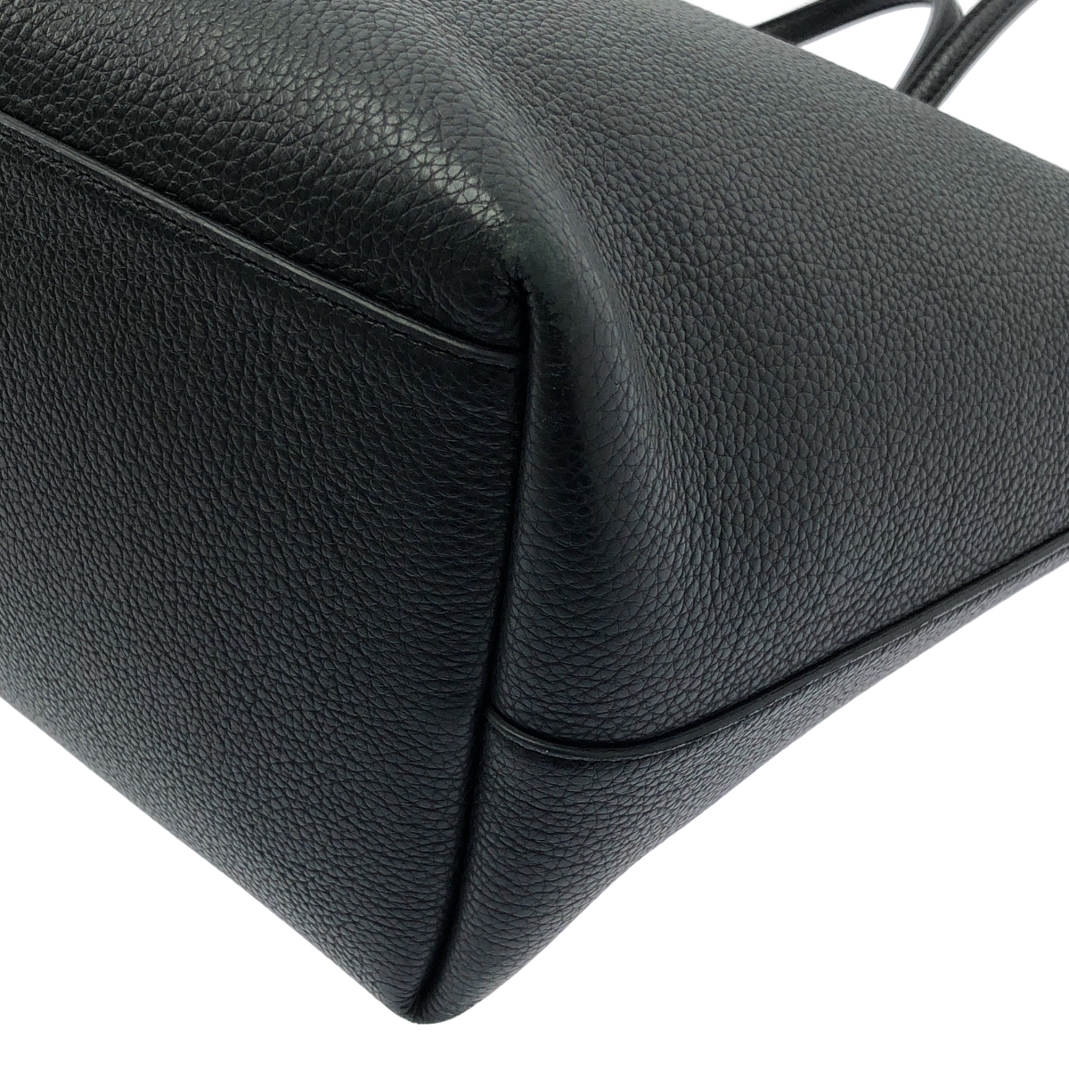 Salvatore Ferragamo / サルヴァトーレフェラガモ レザー ロゴ ガンチーニ ハンド トートバッグ / ポーチ付き