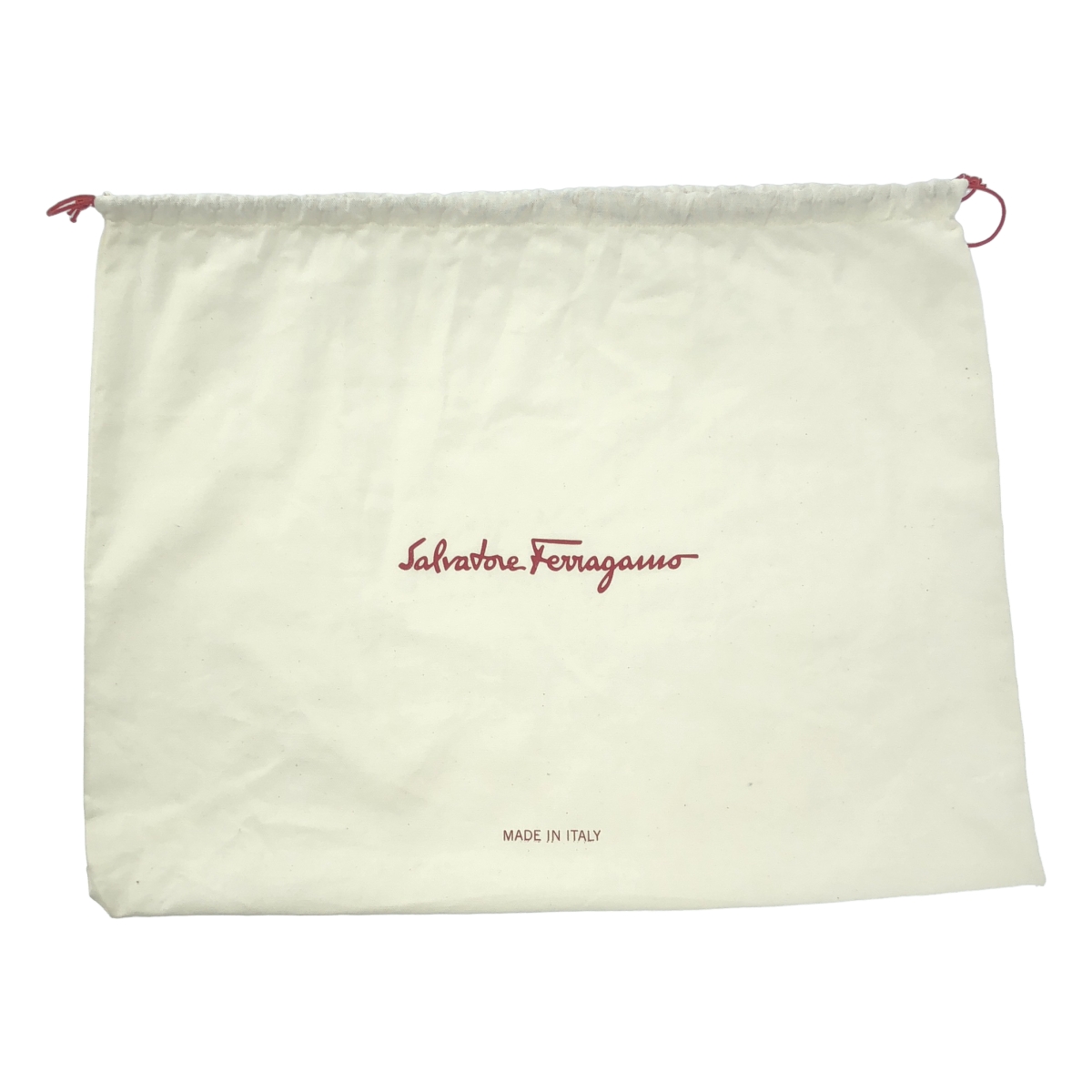 Salvatore Ferragamo / サルヴァトーレフェラガモ レザー ロゴ ガンチーニ ハンド トートバッグ / ポーチ付き