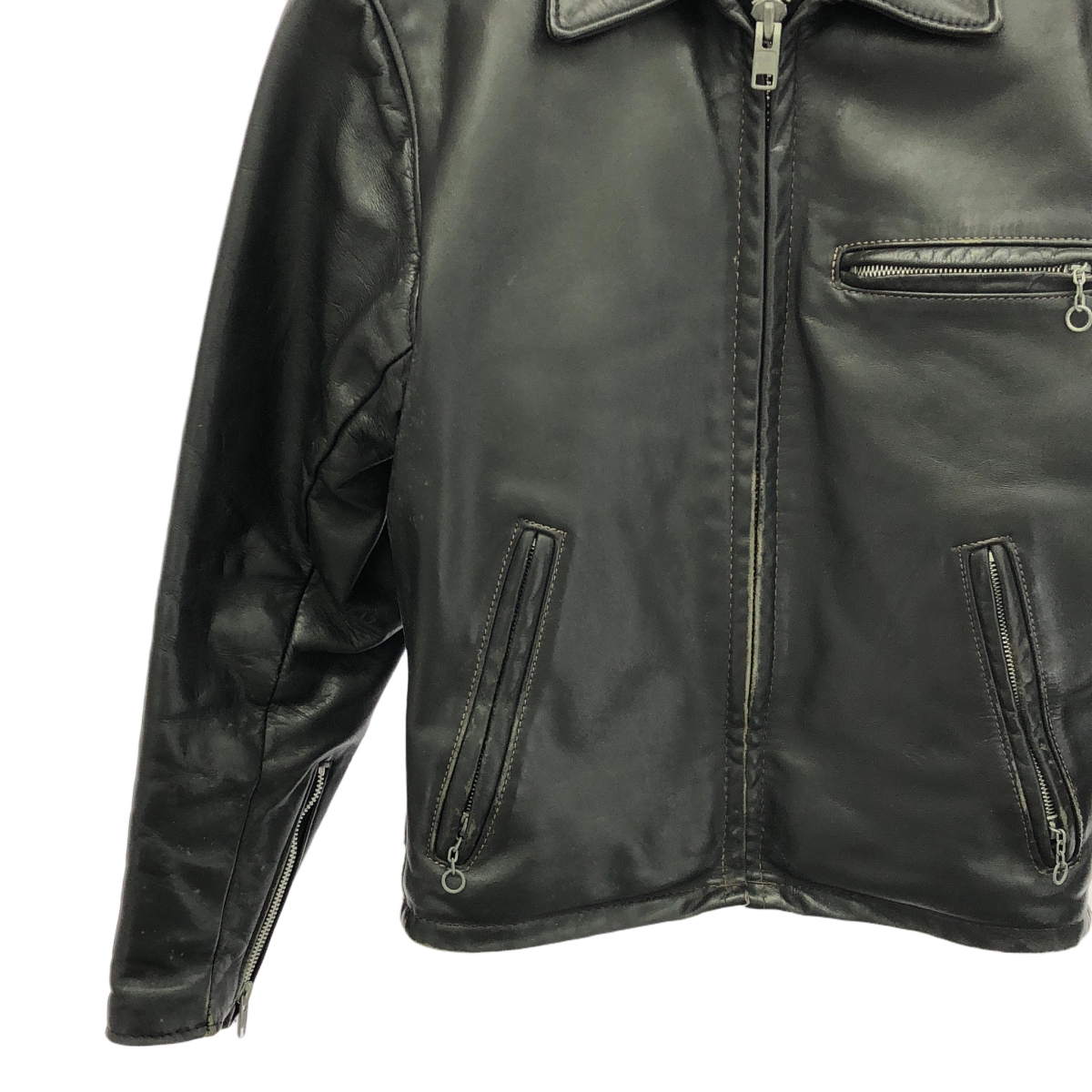 SCHOTT / ショット ボアライナー付 レザー シングルライダース ジャケット