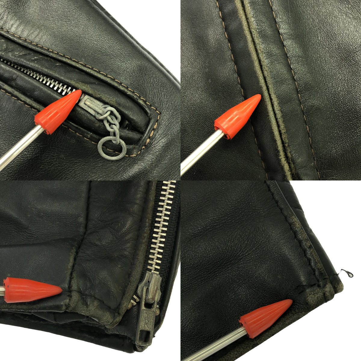 SCHOTT / ショット ボアライナー付 レザー シングルライダース ジャケット