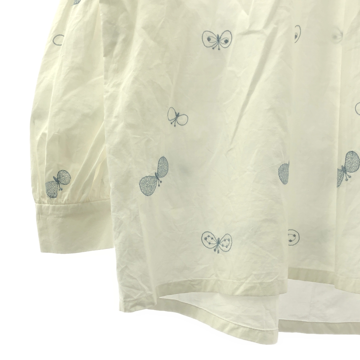 mina perhonen / ミナペルホネン choucho コットン ギャザー ブラウス