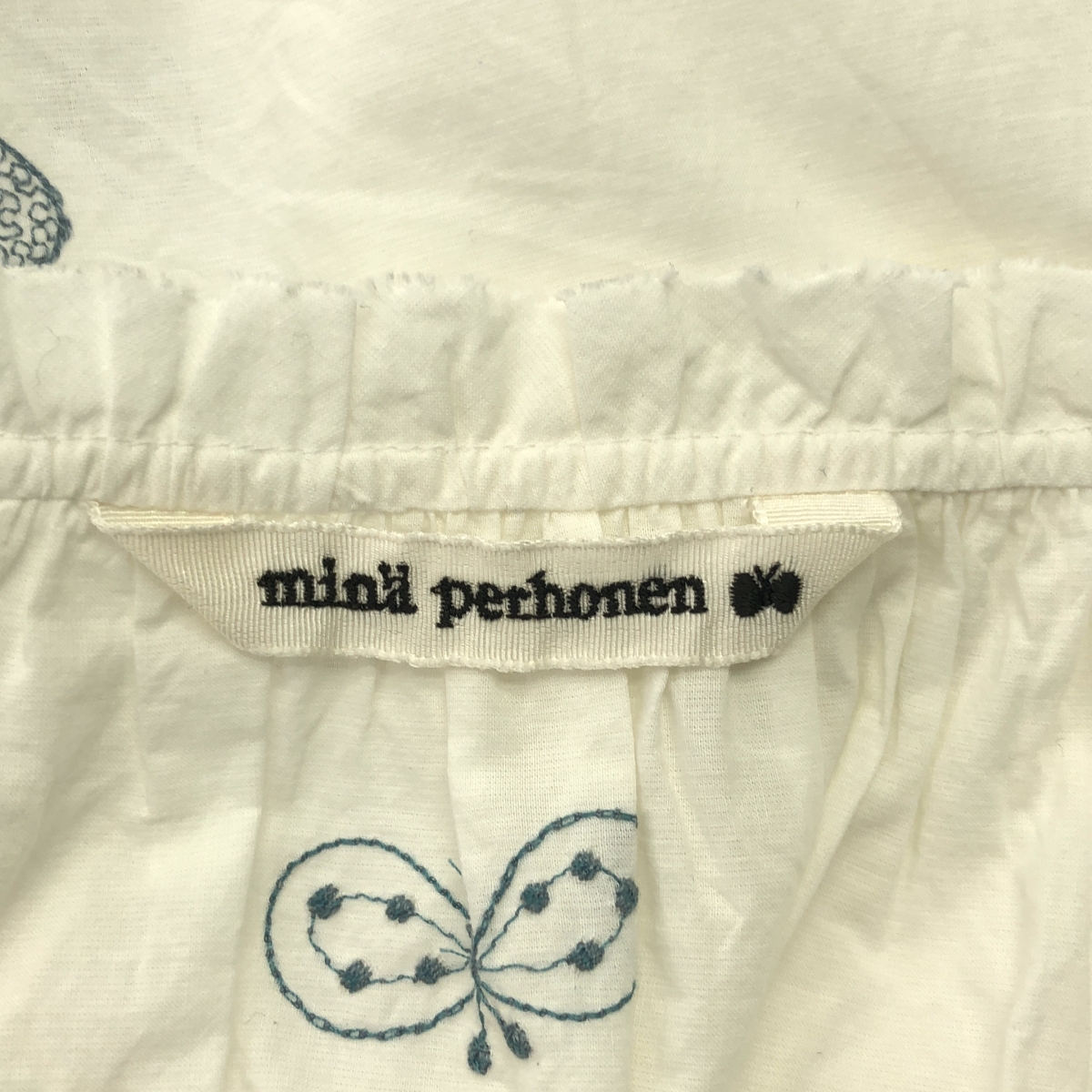 mina perhonen / ミナペルホネン choucho コットン ギャザー ブラウス