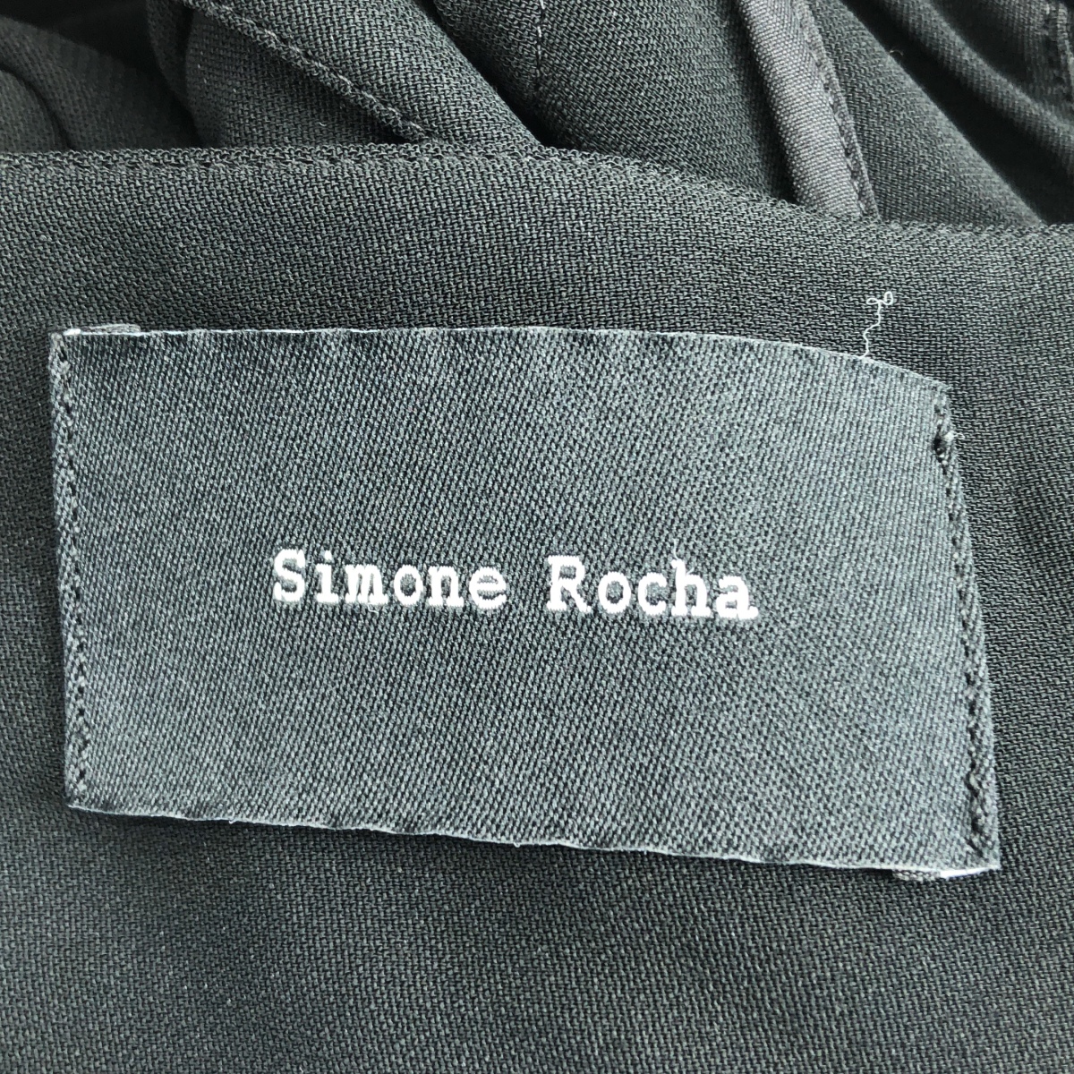 Simone Rocha / シモーネロシャ バックリボン ストレッチレーヨン フリルワンピース