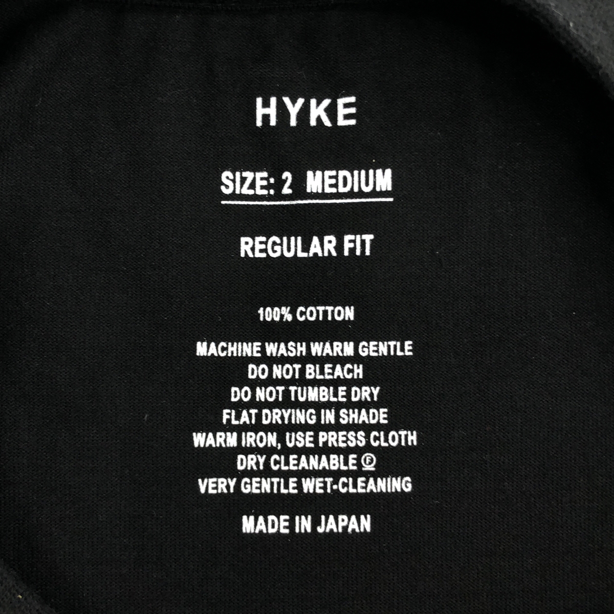 HYKE / ハイク コットン ノースリーブ カットソー