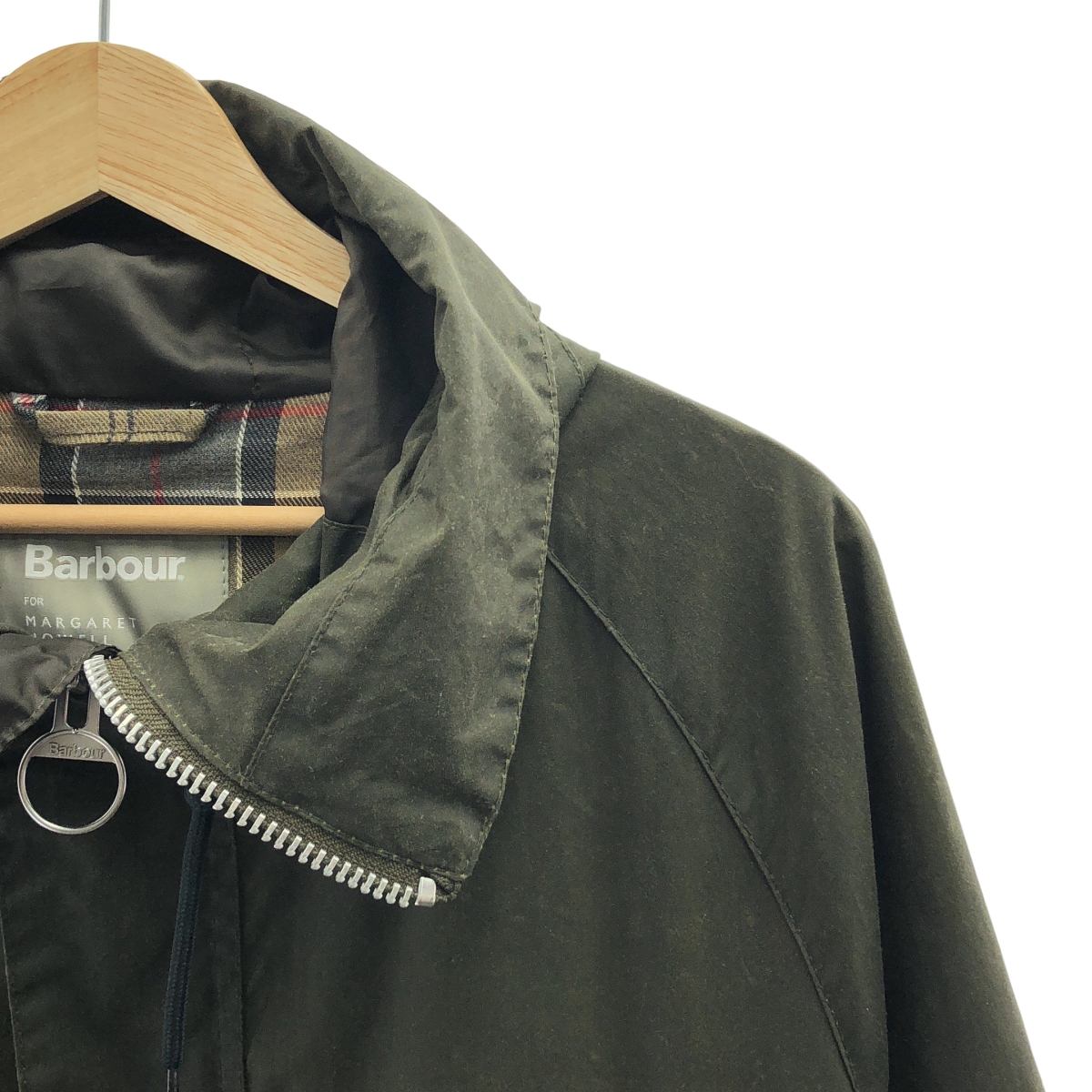 Barbour / バブアー × MARGARET HOWELL / マーガレットハウエル EMMOTT JACKET / ワックス オイルド ロングジャケット フーディ