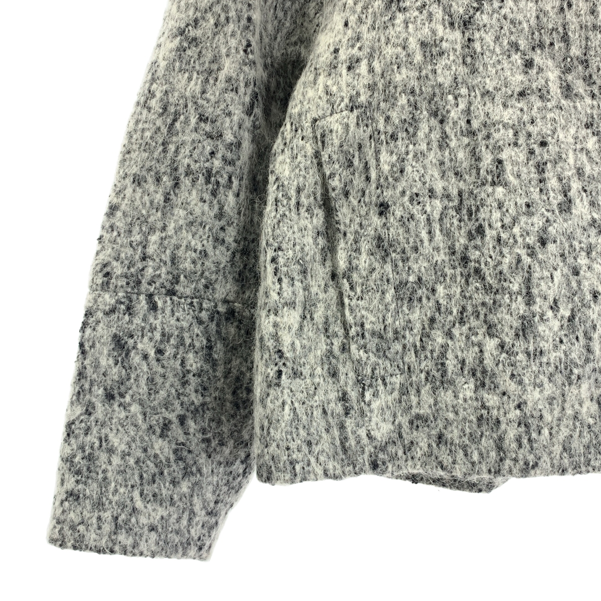 ADORE / アドーア ウール バイカラー ノーカラー ジャケット