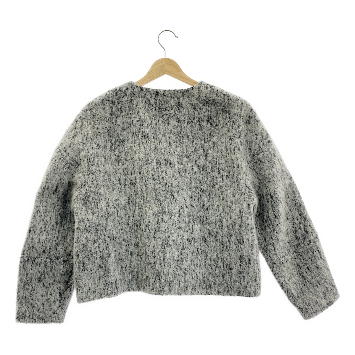 ADORE / アドーア ウール バイカラー ノーカラー ジャケット