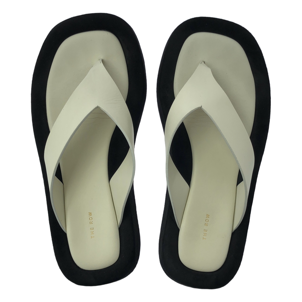 THE ROW / ザロウ GINZA スライド スエード プラットフォーム サンダル