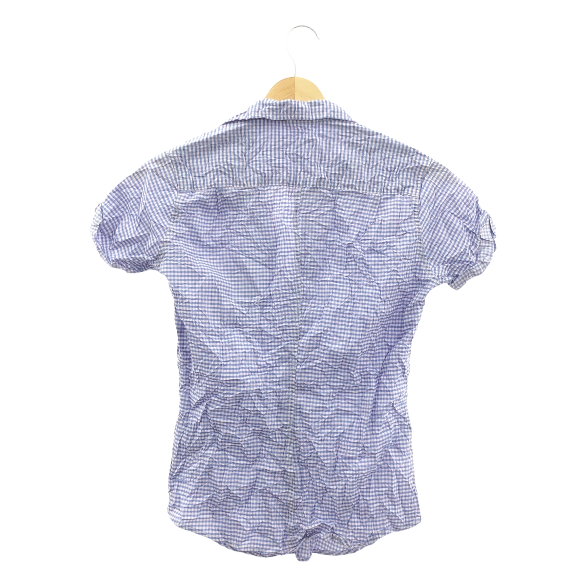 Frank&Eileen / フランクアンドアイリーン スキッパーカラー シワ加工 半袖シャツ