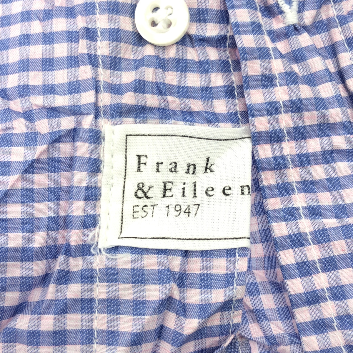 Frank&Eileen / フランクアンドアイリーン スキッパーカラー シワ加工 半袖シャツ