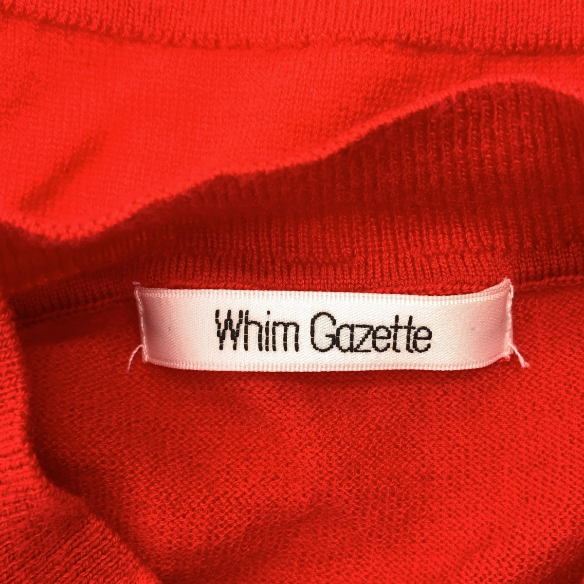 Whim Gazette / ウィムガゼット ウール ハイゲージリラックスプルオーバー ニット セーター