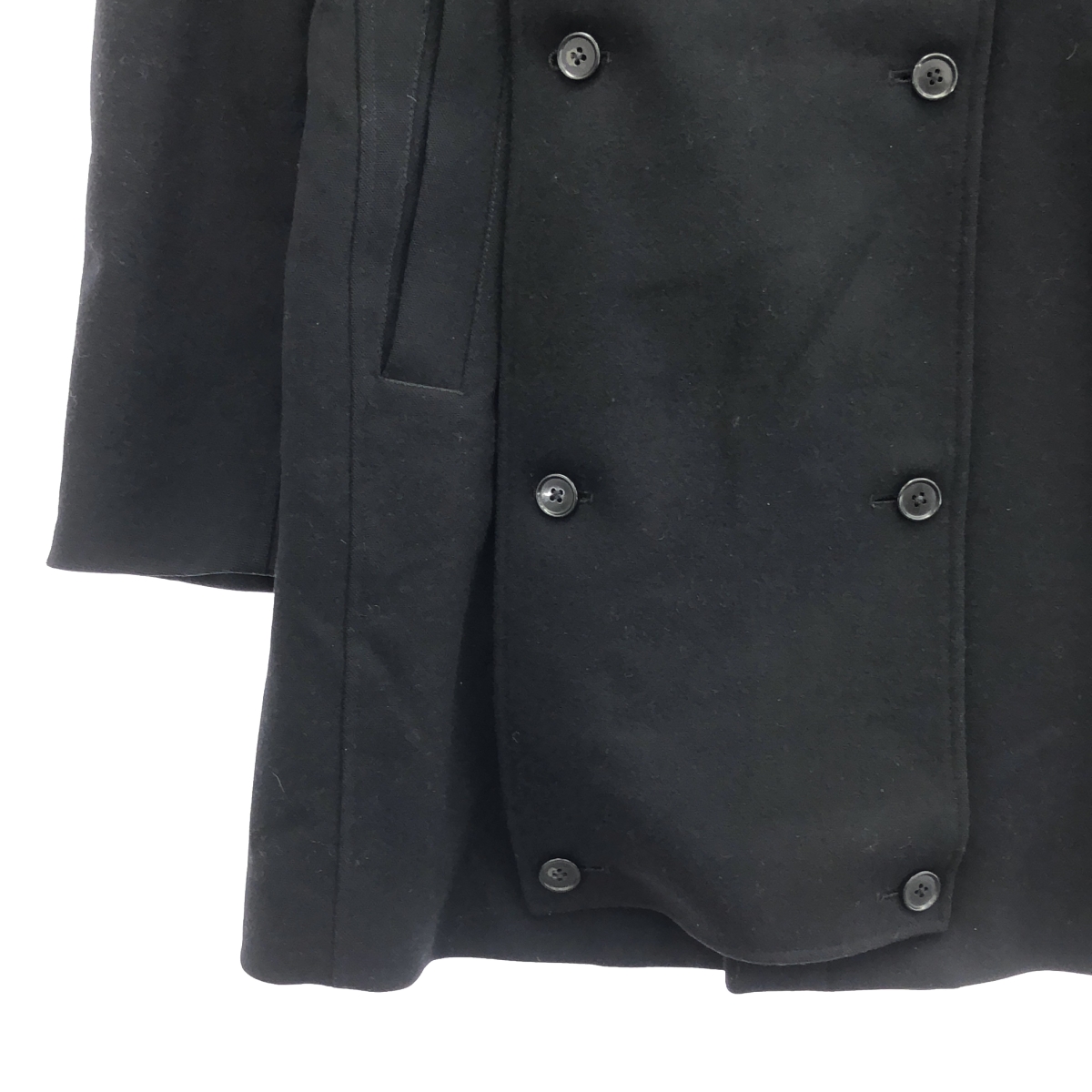 HELMUT LANG / ヘルムートラング フロントディテール ジップ ウールコート