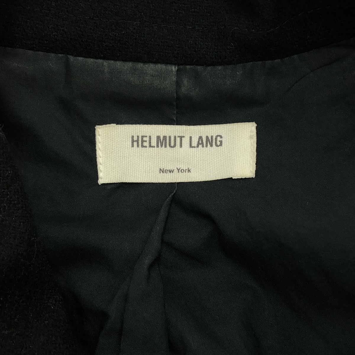 HELMUT LANG / ヘルムートラング フロントディテール ジップ ウールコート