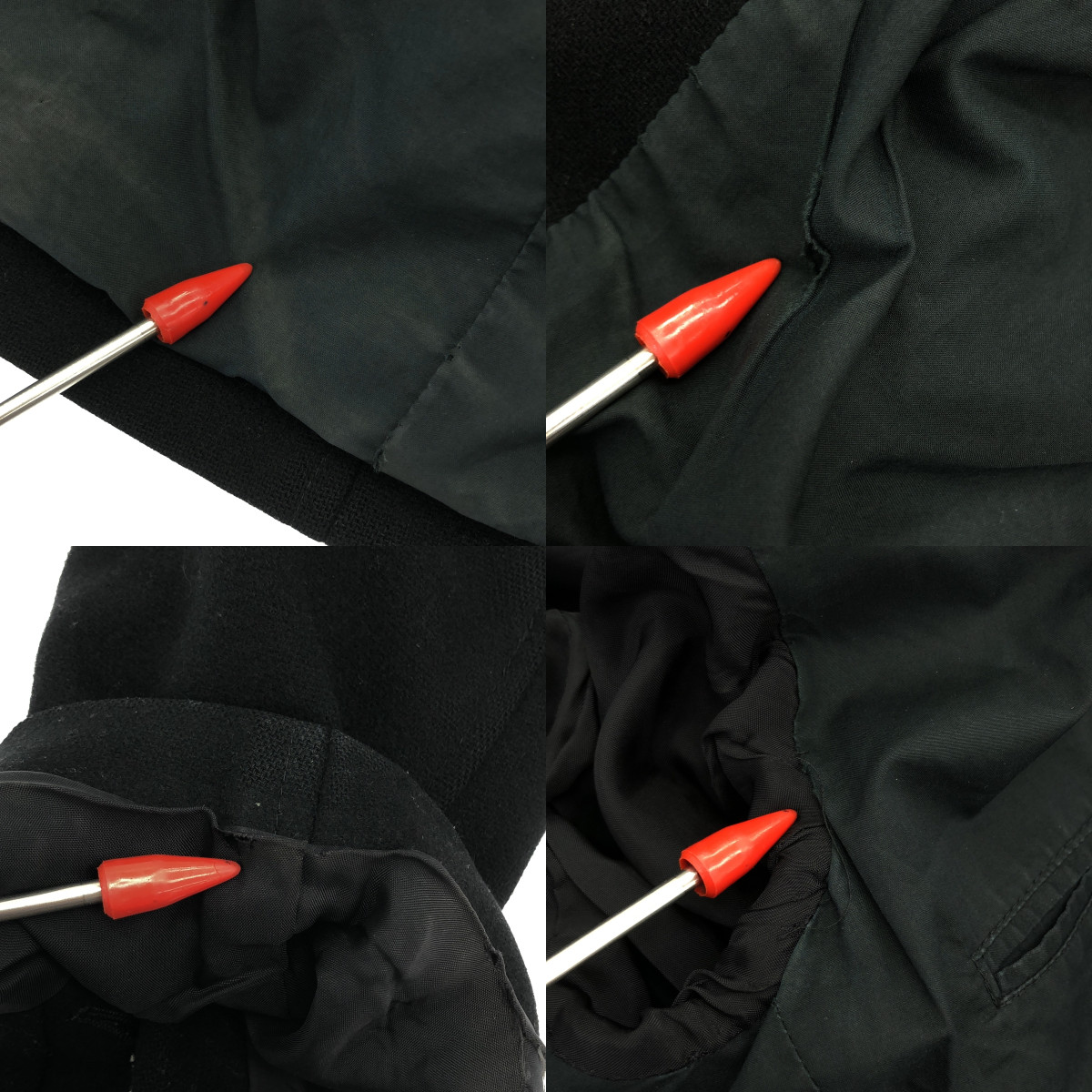 HELMUT LANG / ヘルムートラング フロントディテール ジップ ウールコート