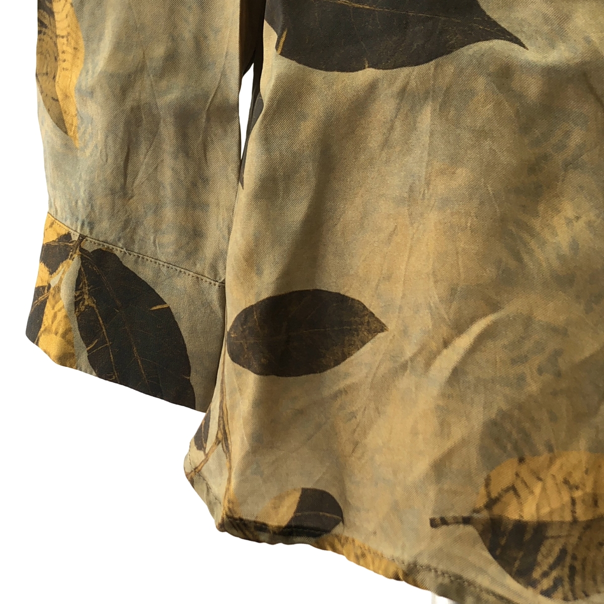 UMA WANG / ユマワン Tab Top / ビスコース 総柄 オーバー シャツ