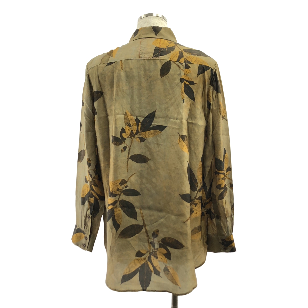 UMA WANG / ユマワン Tab Top / ビスコース 総柄 オーバー シャツ