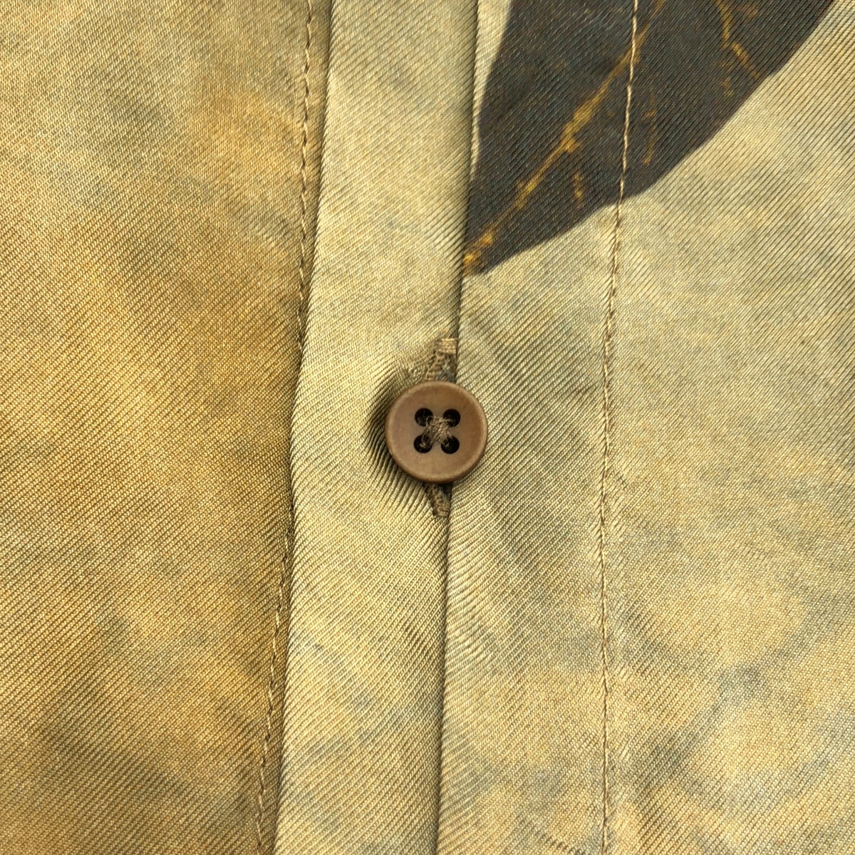 UMA WANG / ユマワン Tab Top / ビスコース 総柄 オーバー シャツ