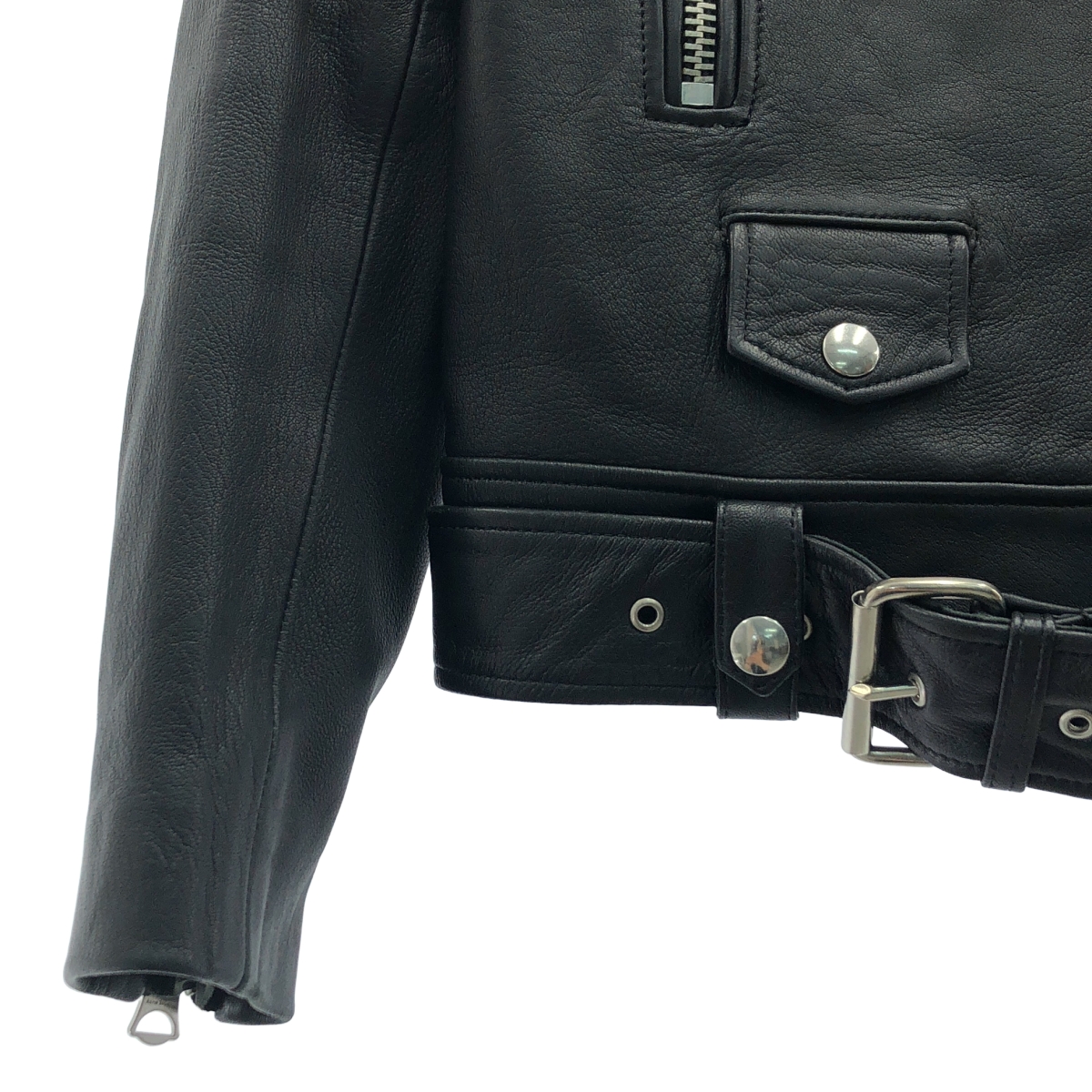 Acne Studios / アクネストゥディオズ MOCK / ラムレザー ダブルライダース ジャケット / 総裏地