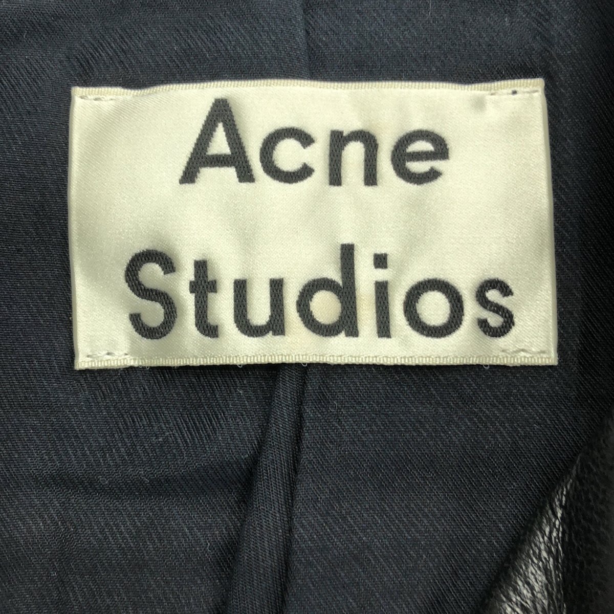 Acne Studios / アクネストゥディオズ MOCK / ラムレザー ダブルライダース ジャケット / 総裏地