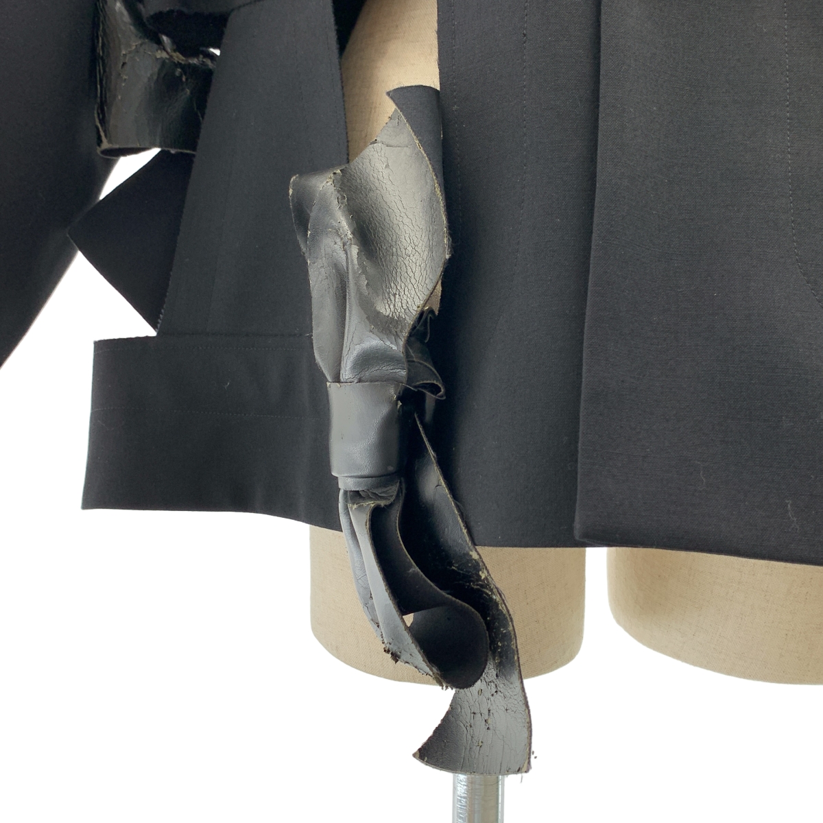 COMME des GARCONS / コムデギャルソン リボン装飾 オーバーシルエット シングル ジャケット