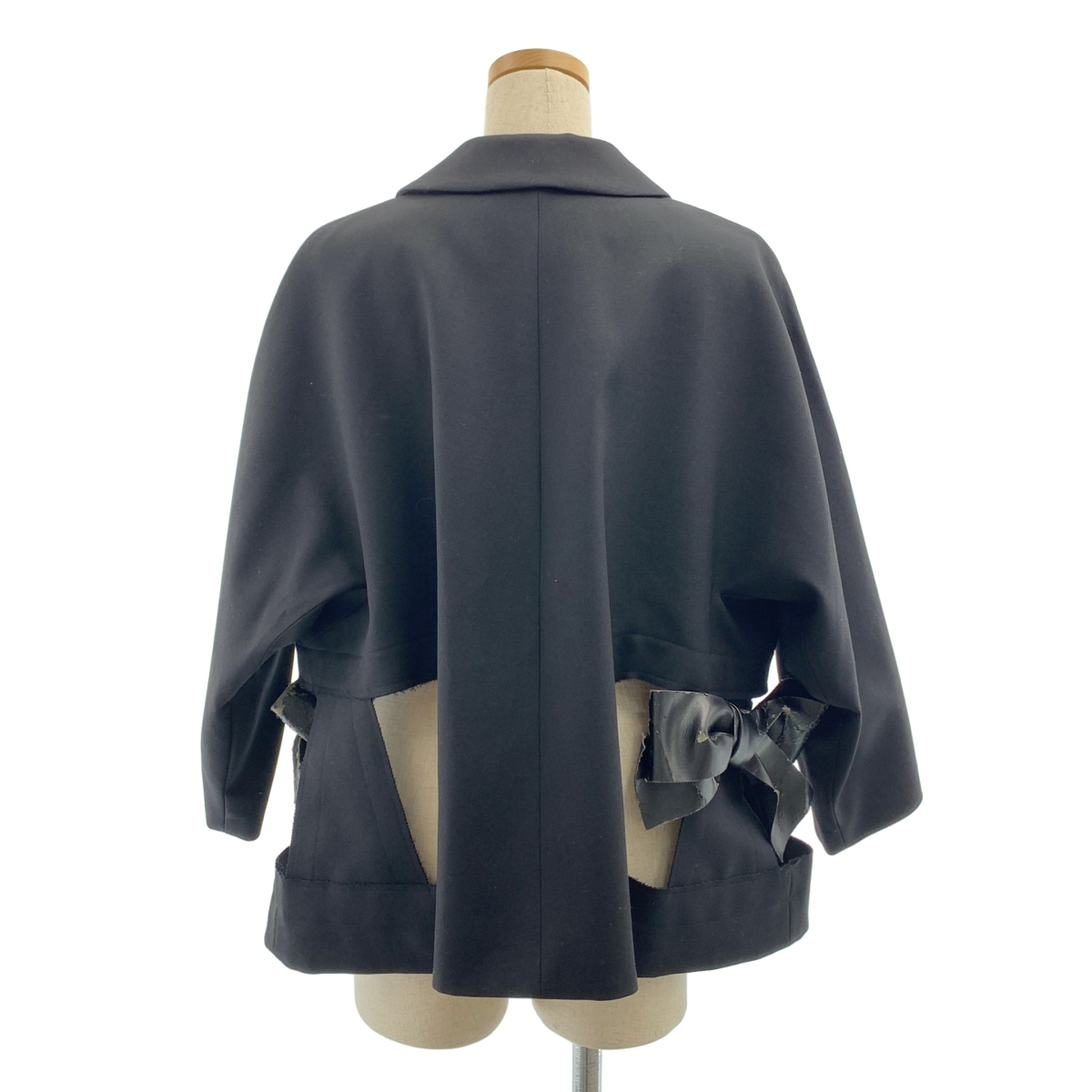 COMME des GARCONS / コムデギャルソン リボン装飾 オーバーシルエット シングル ジャケット