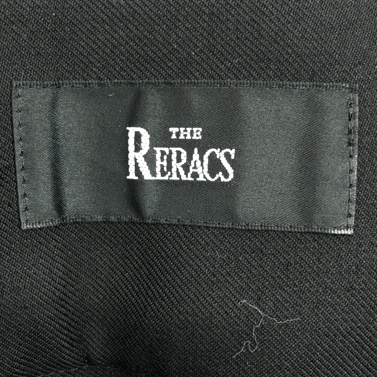 THE RERACS / ザリラクス TUXEDO PANTS ウエストライン タキシード ウール 2タック パンツ