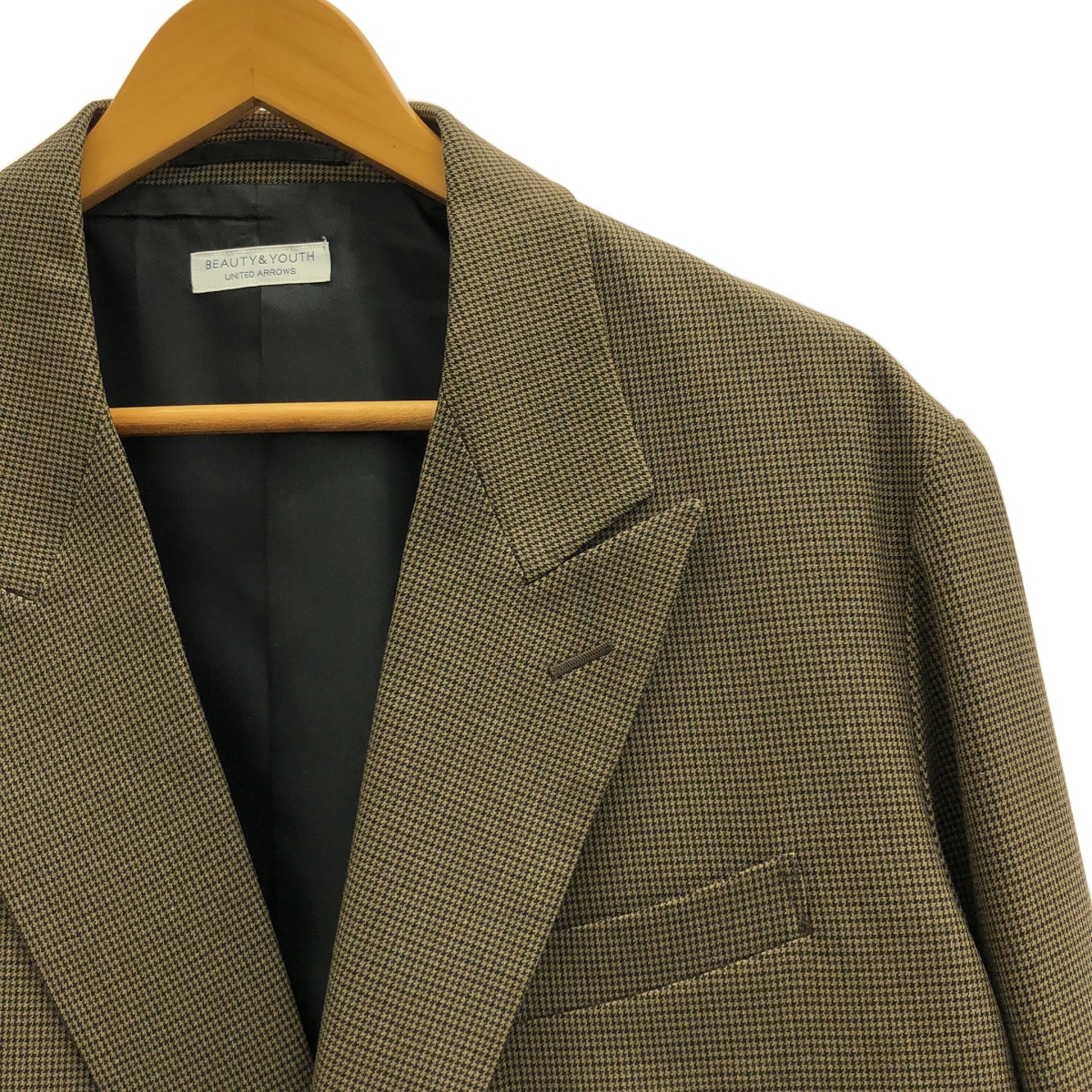 BEAUTY&YOUTH / ビューティーアンドユース ガンクラブチェック ダブル 4B ジャケット パンツ/ セットアップ