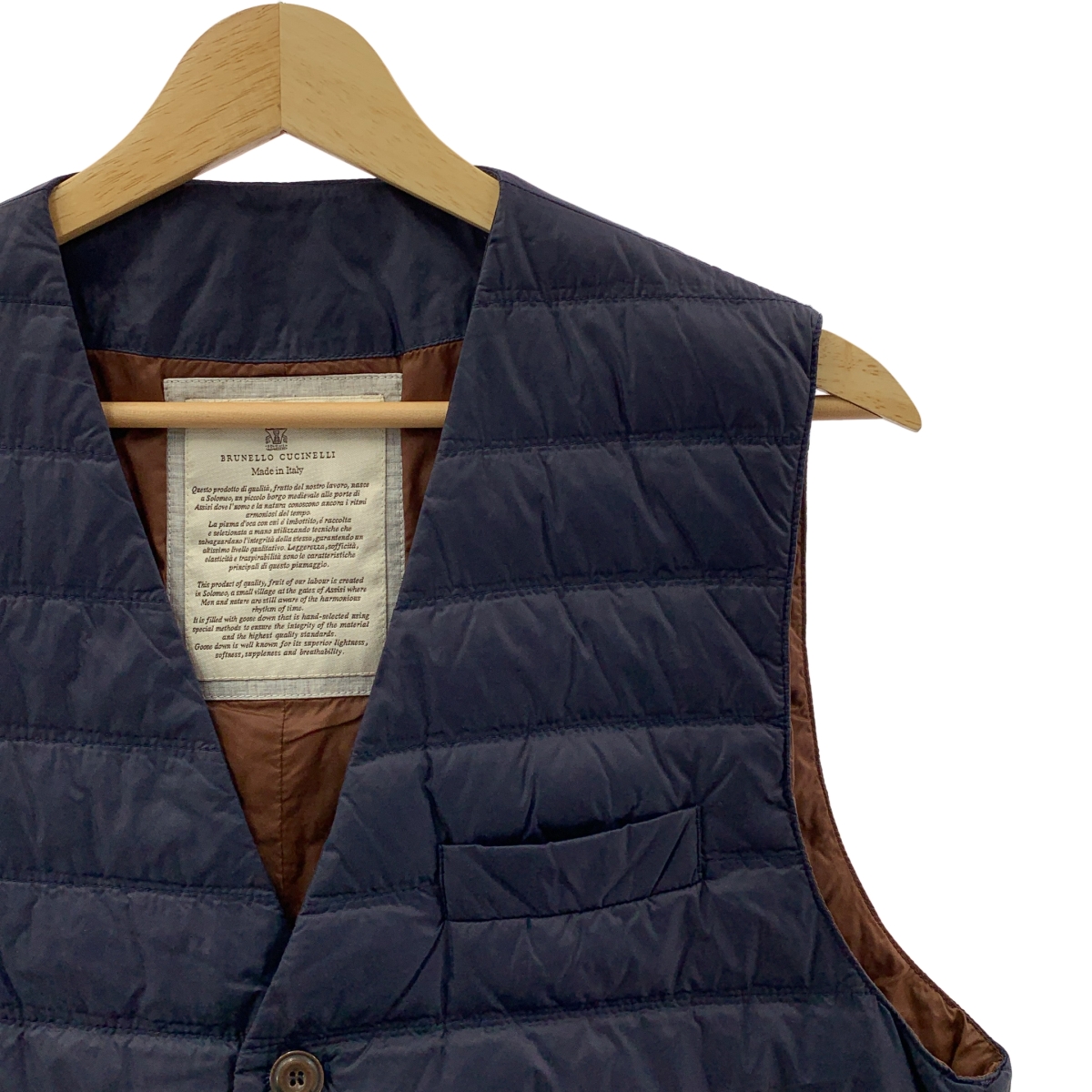 BRUNELLO CUCINELLI / ブルネロクチネリ ロゴボタン ダウンベスト