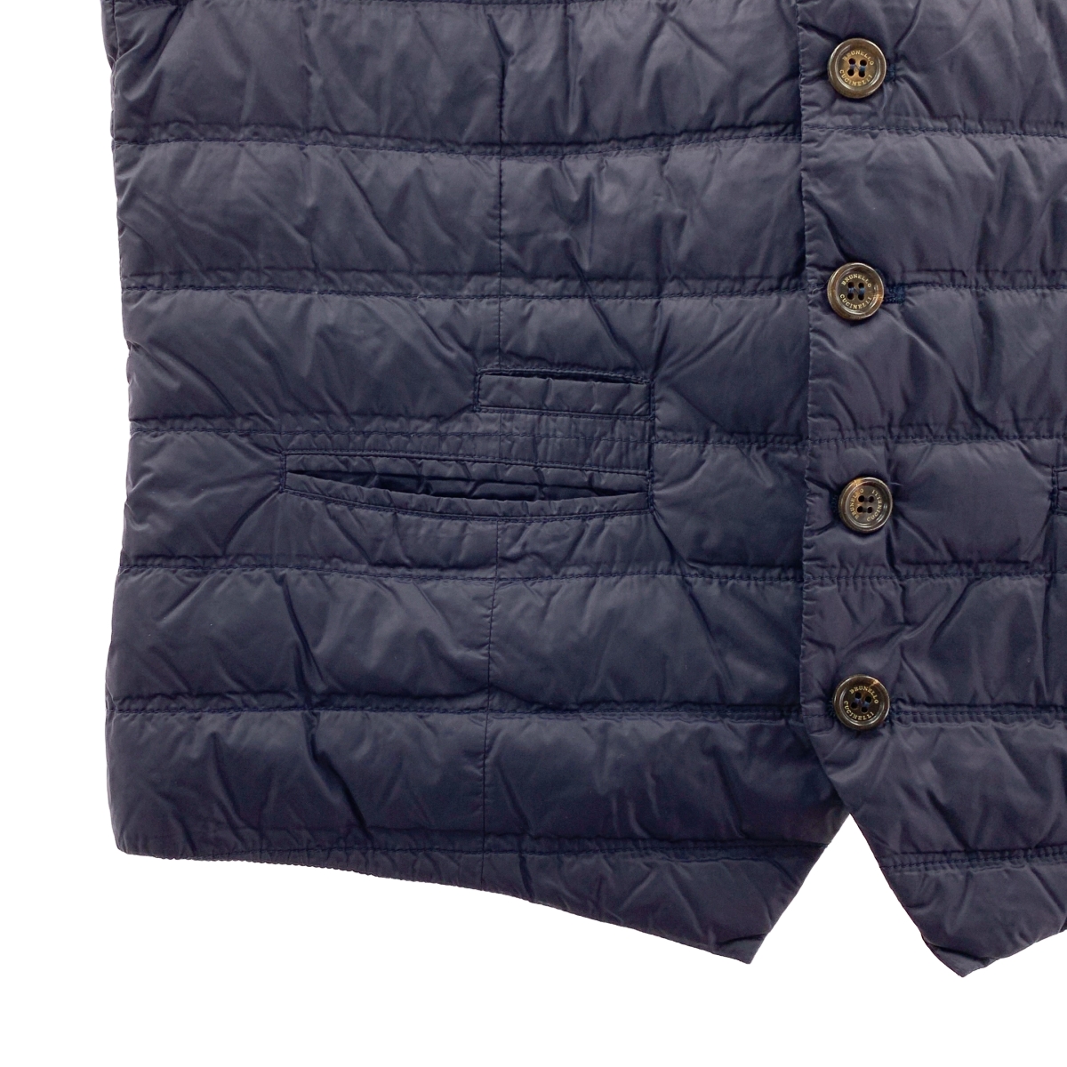 BRUNELLO CUCINELLI / ブルネロクチネリ ロゴボタン ダウンベスト