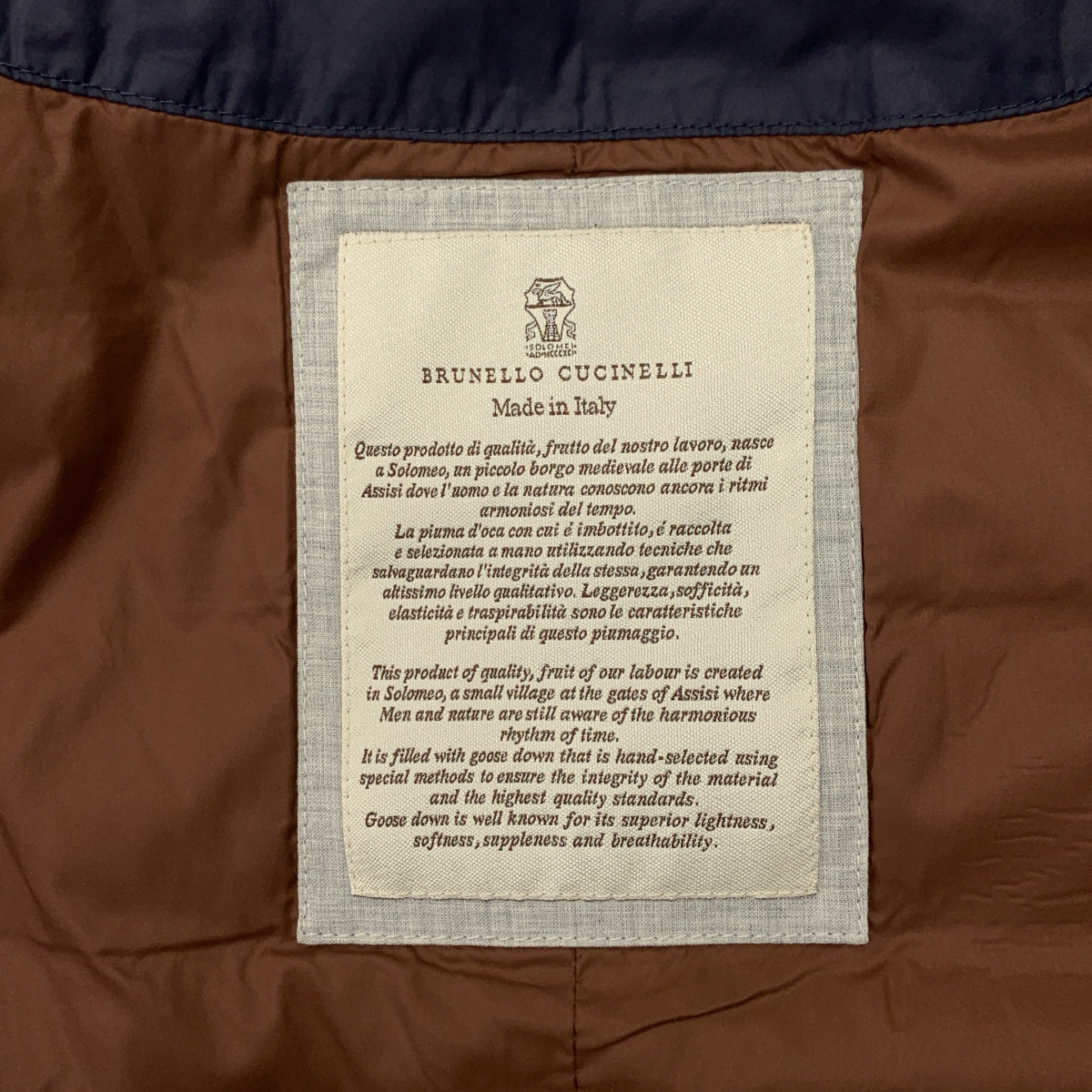 BRUNELLO CUCINELLI / ブルネロクチネリ ロゴボタン ダウンベスト