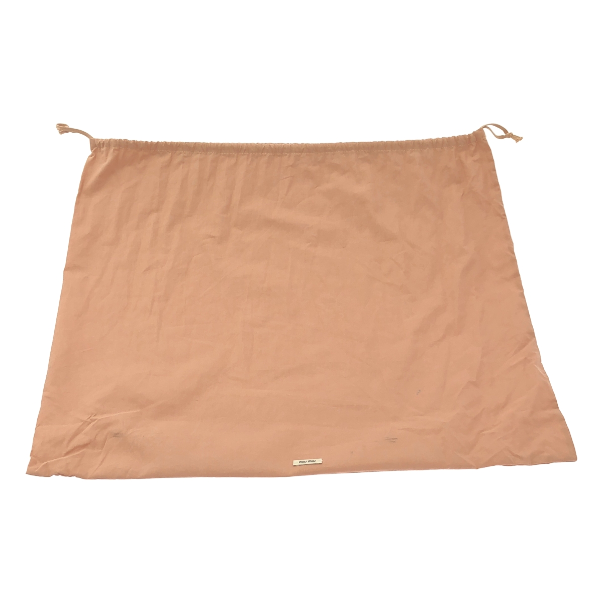 miu miu / ミュウミュウ ボー エンボス ロゴ レザー ハンドバッグ