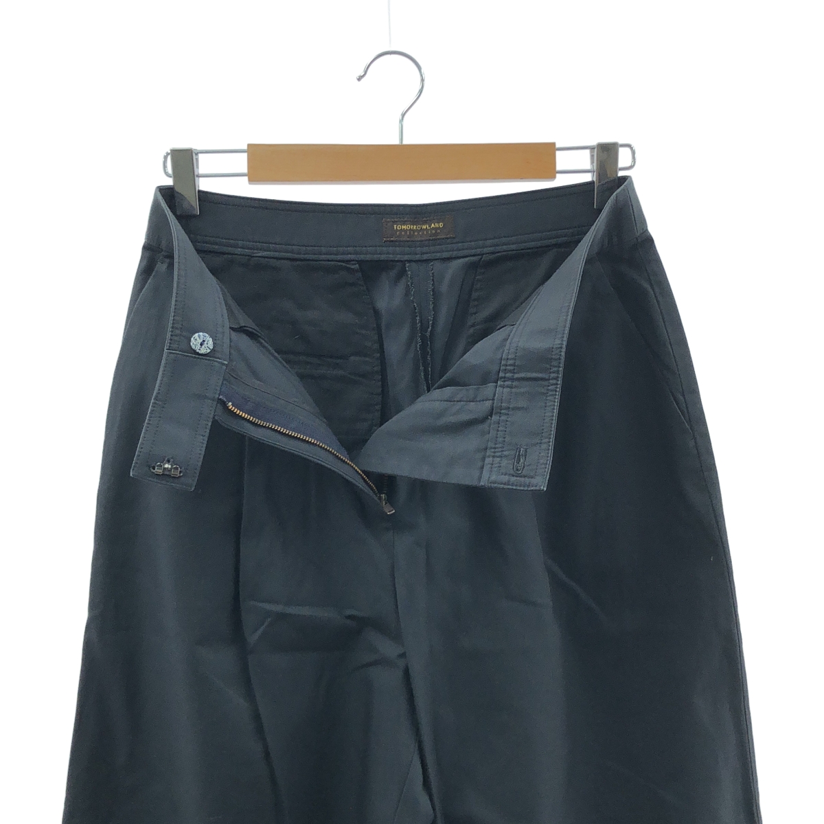 TOMORROWLAND collection / トゥモローランドコレクション コットンギャバジン タックワイドパンツ