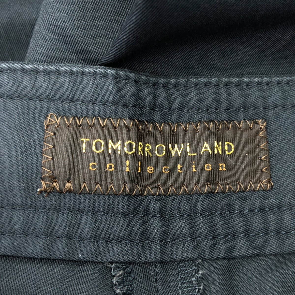 TOMORROWLAND collection / トゥモローランドコレクション コットンギャバジン タックワイドパンツ