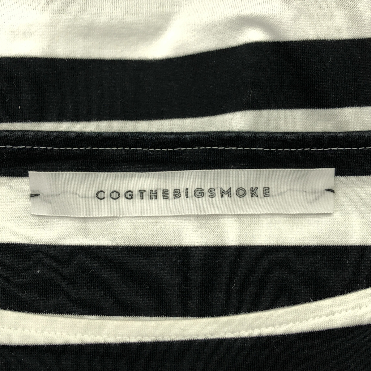 COGTHEBIGSMOKE / コグザビッグスモーク SQUARE TOP スクエアトップ ボーダー ロングスリーブカットソー