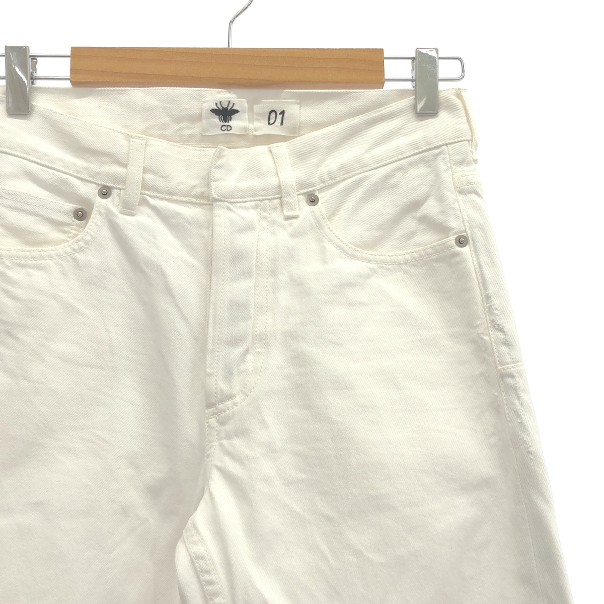 Christian Dior / クリスチャンディオール ボーイフレンド 裾ロゴ コットン デニムパンツ