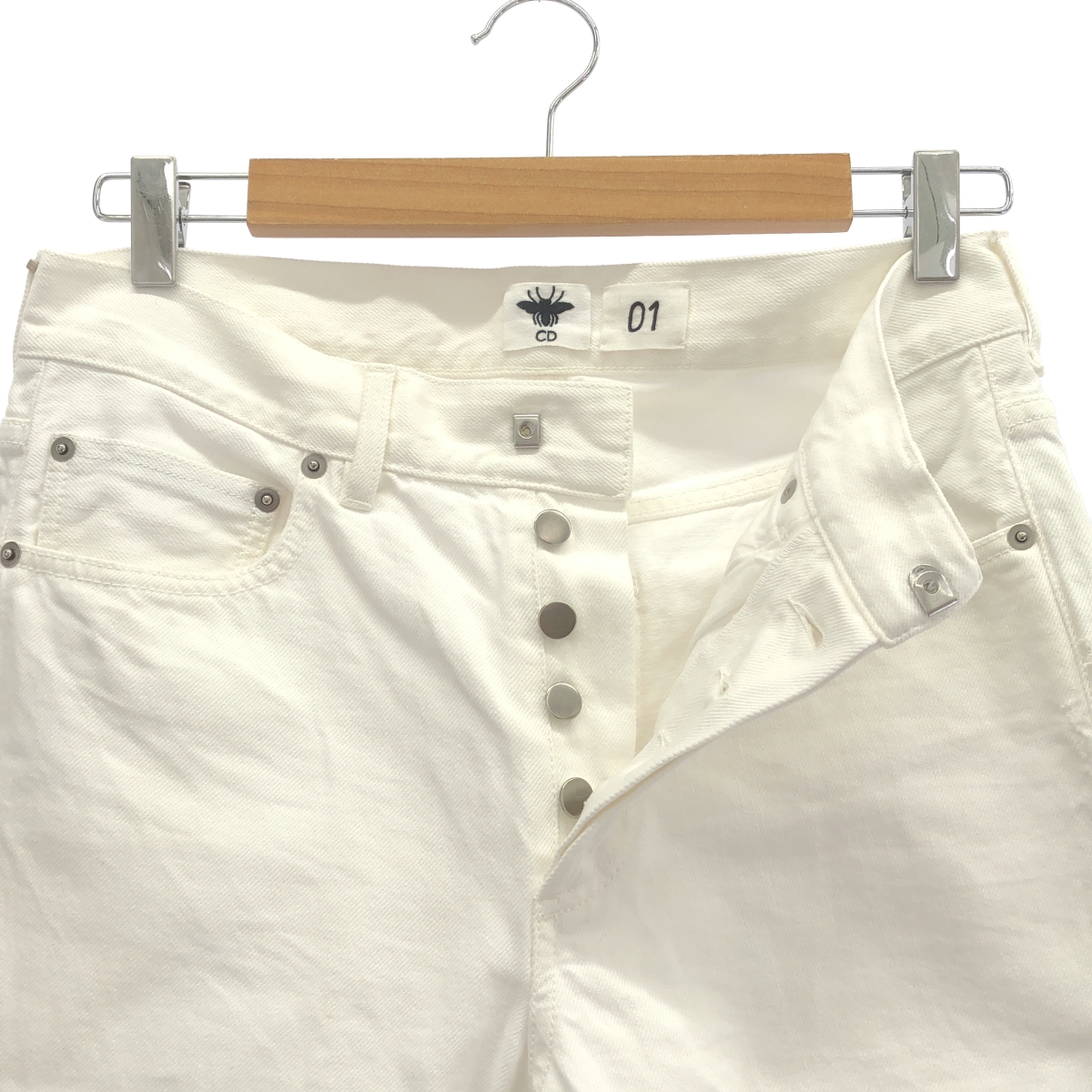 Christian Dior / クリスチャンディオール ボーイフレンド 裾ロゴ コットン デニムパンツ