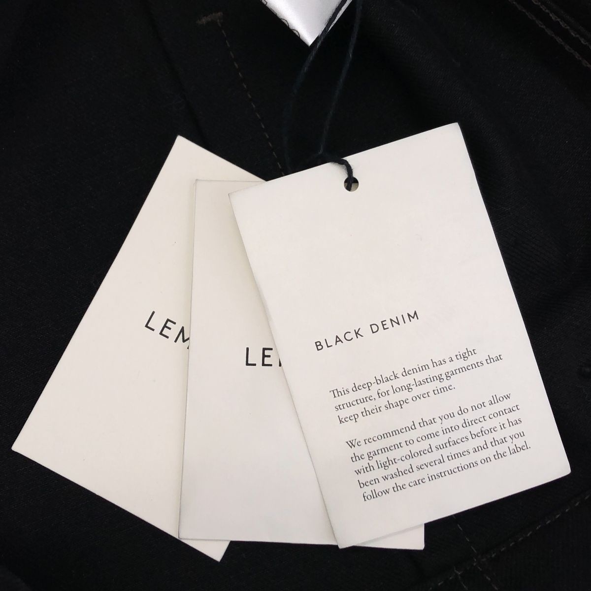 LEMAIRE / ルメール BLACK DENIM BOXY JACKET ボクシー ジャケット / ユニセックス