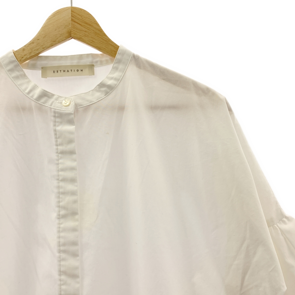 ESTNATION / エストネーション フリルギャザーボリュームブラウス